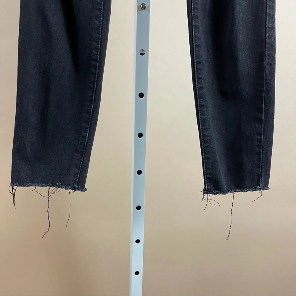 YMI Size 3 Distressed Raw Hem Dark Black Beachy Grunge Skater Streetwear Skinny